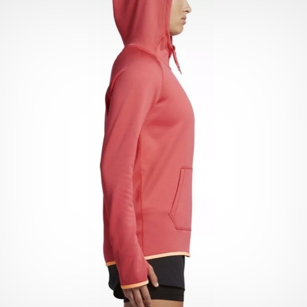 Nike zip-up hoodie/sweatshirt Dri-fit medium active wear gym wear pink/orange​​ - Picture 12 of 12